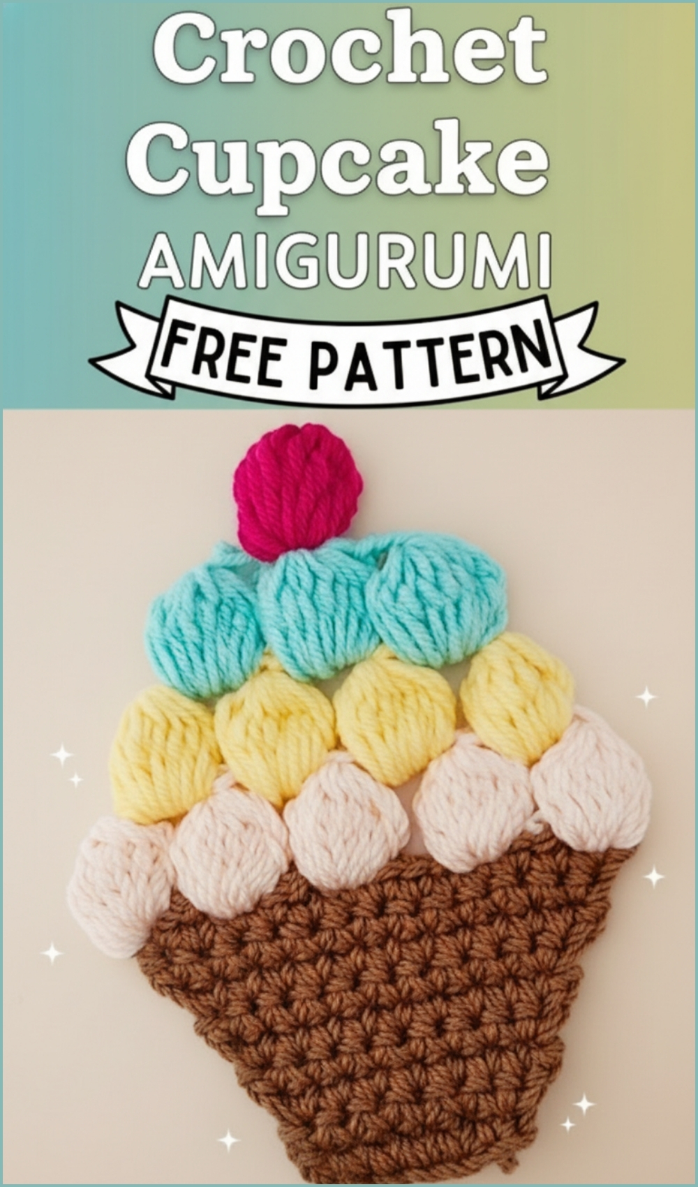 Sweet Cupcake Crochet Pattern Free Amigurumi For Beginners