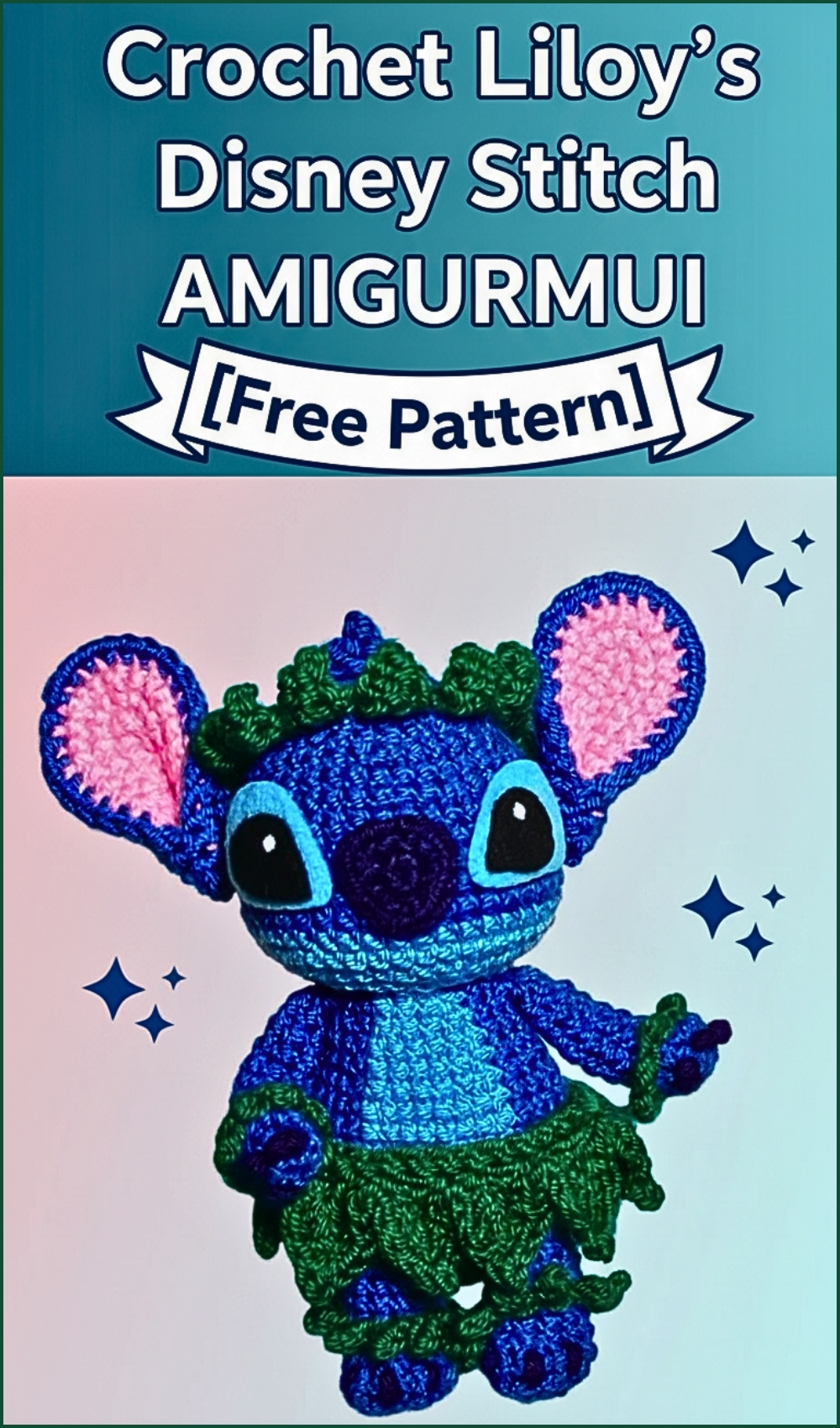 Crochet Liloy's Disney Stitch Amigurumi Pattern Free