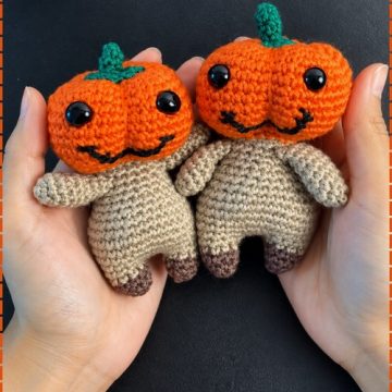 Crochet Pumpkin Doll Amigurumi 5
