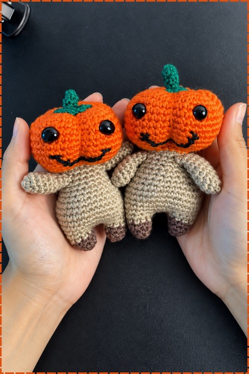 Crochet Pumpkin Doll Amigurumi 5