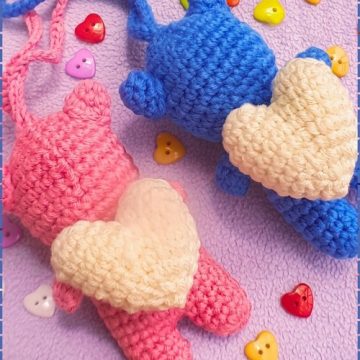 Easy Crochet Bear Keychain 5